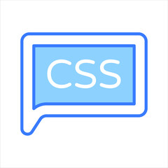 Beautifully designed vector of css chat bubble in modern style, easy to use icon