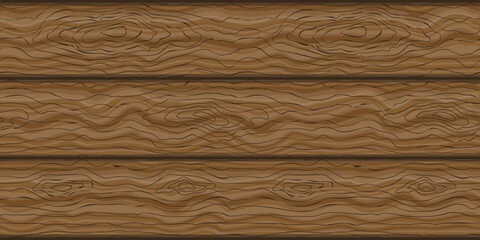 Background, texture of old wood. Brown wood planks.Vector illustration.