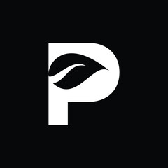 P letter logo design template elements. P letter vector logo.