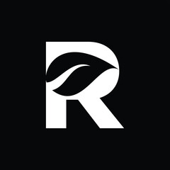 Fototapeta premium R letter logo design template elements. R letter vector logo.