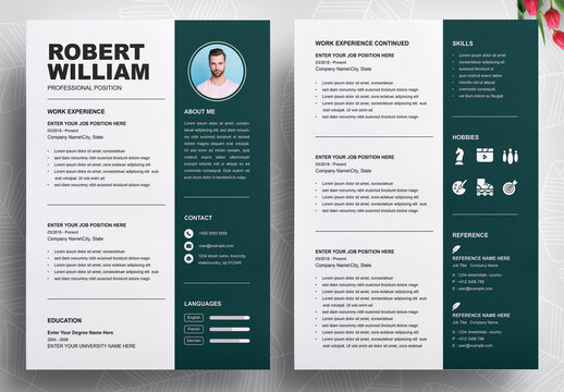Job Resume Template Design