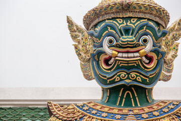 Details of Temples in Bangkok - Thailand, April 2023