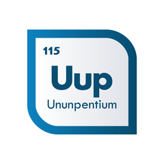 ununpentium icon set. vector template illustration  for web design
