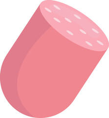 bowl sausage illustration vector color