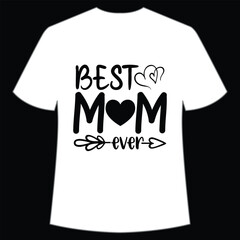 Mother's Day typography shirt design for mother lover mom mommy mama Handmade calligraphy vector illustration Silhouette