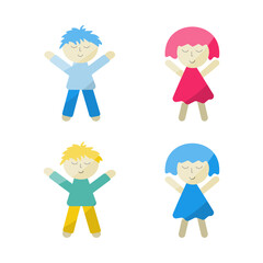 kids play color dolls fun set elements