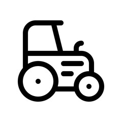 Editable tractor vector icon. Farming, transportation, vehicle, agriculture. Part of a big icon set family. Perfect for web and app interfaces, presentations, infographics, etc