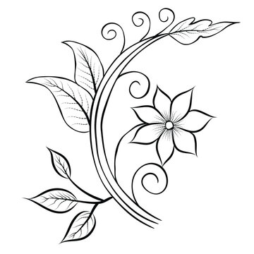Handmade Flower design Drawing by Osama Sattar | Saatchi Art-saigonsouth.com.vn