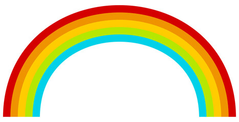 Rainbow icon, flat style.