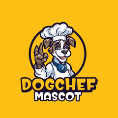 Dog Chef Mascot Logo Design 