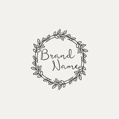 Feminine logo simple bundle vector image