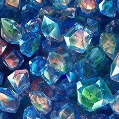 Pattern made of crystal 