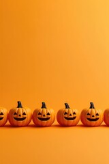 Halloween pumpkins jack-o'-lanterns with generative ai