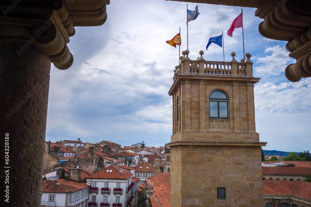 Canvas Prints Santiago de Compostela view from the Cathedral, Galicia, Spain