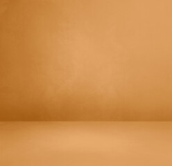 Obraz na płótnie Canvas Empty yellow ocher concrete interior background
