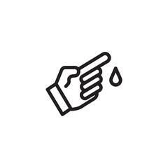 Blood Test Lab Outline Icon