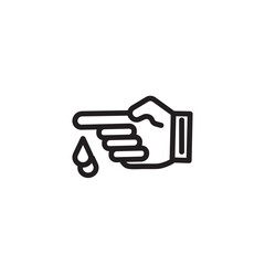 Blood Test Lab Outline Icon