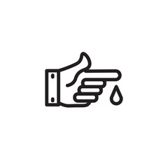 Blood Test Lab Outline Icon