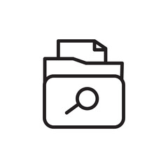 File Catalog Folder Outline Icon