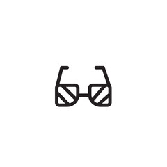 Beach Glasses Sea Outline Icon