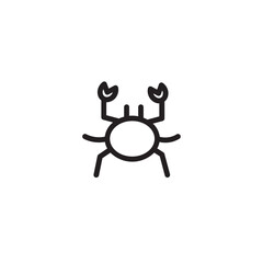 Beach Crab Sea Outline Icon
