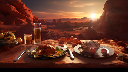 First Meal on mars