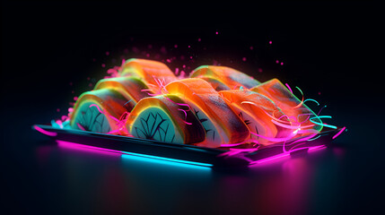 Neon Sushi Dinner