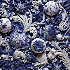 Pattern made of porcelain 