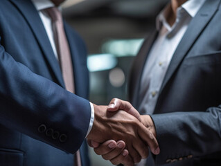 Sealing the Deal: A Powerful Gesture of Mutual Respect (Generative AI)