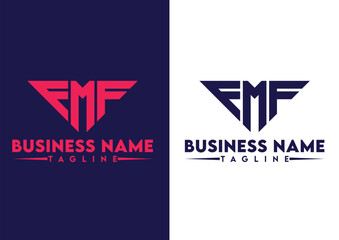 Letter FMF logo design, FMF letter logo