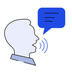 Voice Message Icon, Audio Message, Voice Recording, Spoken Note, Digital Voice Memo