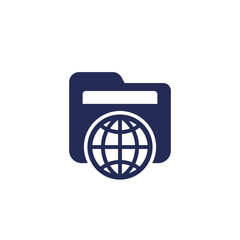 online folder icon or pictogram