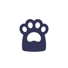 paw of a cat or dog icon on white