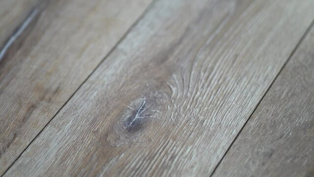 Closeup of wooden laminate floor boards, home decor