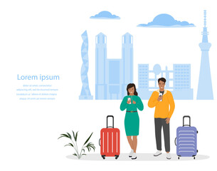 People Travel Japan Asia Tourist Summer Holiday