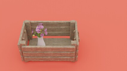 gift box with flowers