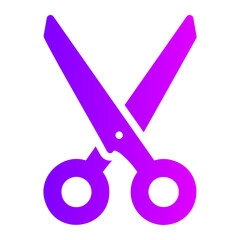 scissors gradient icon