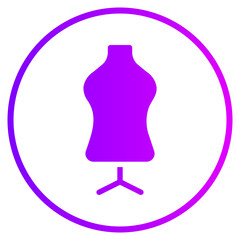 mannequin gradient icon