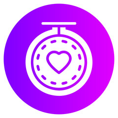 embroidery gradient icon