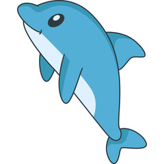 Cute Dolphin Illustration