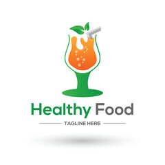 Health Food Logo Design Vector EPS