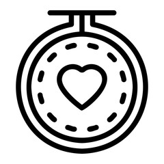 embroidery line icon