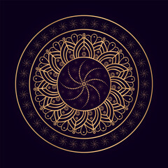 mandala - vector logo/icon illustration .luxury ornamental mandala background design bohemian mandala print, antistress coloring book, tattoo design oriental 