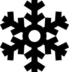 snowflake black outline icon - 604346572
