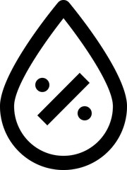 humidity black outline icon