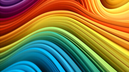 Fototapeta premium Abstract rainbow background, Generative AI