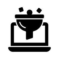 Data filtration vector design in trendy style, easy to use icon