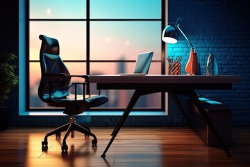 Professional Office Setup: Premium Table, Computer, and Chair Stock Photos for Your Creative Projects | Adobe Stock Collection