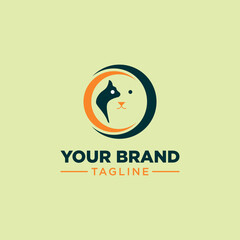 Cat and dog logo