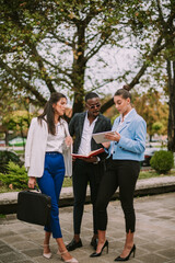 Looking at the tablet